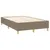 Produktbild 4 för Ramsäng med madrass taupe 120x200 cm tyg