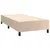 Produktbild 4 för Ramsäng med bäddmadrass cappuccino 90x200 cm konstläder