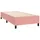 Ramsäng med madrass rosa 100x200 cm sammet