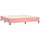 Ramsäng med madrass rosa 200x200 cm sammet