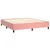 Produktbild 4 för Ramsäng med madrass rosa 160x200 cm sammet