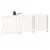 Produktbild 4 för Elementskydd vit 210x21x85 cm massiv furu