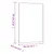 Produktbild 6 för Väggspegel 40x60 cm glas rektangulär