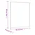 Produktbild 6 för Väggspegel 50x60 cm glas rektangulär
