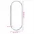Produktbild 6 för Väggspegel 40x90 cm glas oval
