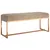 Produktbild 2 för Bänk beige 110x36x45 cm sammet