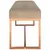 Produktbild 4 för Bänk beige 110x36x45 cm sammet