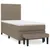 Produktbild 2 för Ramsäng med madrass taupe 100x200 cm tyg