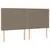 Produktbild 5 för Ramsäng med madrass taupe 180x200 cm tyg