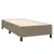 Produktbild 4 för Ramsäng med madrass taupe 90x190 cm tyg
