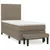 Produktbild 2 för Ramsäng med madrass taupe 100x200 cm tyg