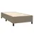 Produktbild 4 för Ramsäng med madrass taupe 90x190 cm tyg