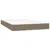 Produktbild 6 för Ramsäng med madrass taupe 120x200 cm tyg