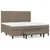 Produktbild 2 för Ramsäng med madrass taupe 200x200 cm tyg
