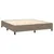 Produktbild 4 för Ramsäng med madrass taupe 180x200 cm tyg