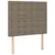 Produktbild 5 för Ramsäng med madrass taupe 120x200 cm tyg