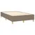 Produktbild 4 för Ramsäng med madrass taupe 120x200 cm tyg