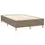 Produktbild 4 för Ramsäng med madrass taupe 120x200 cm tyg