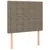 Produktbild 5 för Ramsäng med madrass taupe 90x200 cm tyg