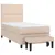 Produktbild 3 för Ramsäng med bäddmadrass cappuccino 90x190 cm konstläder