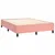 Produktbild 4 för Ramsäng med madrass rosa 140x190 cm sammet