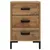 Produktbild 5 för Sängbord 2 st 40x30x55 cm massiv furu