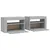 Produktbild 5 för Sängbord 2 st med LED-belysning Grå sonoma 60x35x40 cm
