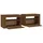Sängbord 2 st med LED-belysning Brun ek 60x35x40 cm