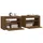 Sängbord 2 st med LED-belysning Brun ek 60x35x40 cm