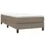 Produktbild 3 för Ramsäng med madrass taupe 80x200 cm tyg
