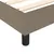Produktbild 7 för Ramsäng med madrass taupe 90x190 cm tyg