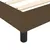 Produktbild 7 för Ramsäng med madrass mörkbrun 90x200 cm tyg