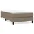 Produktbild 2 för Ramsäng med madrass taupe 90x200 cm tyg