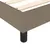 Produktbild 7 för Ramsäng med madrass taupe 90x200 cm tyg