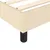 Produktbild 7 för Ramsäng med madrass gräddvit 100x200 cm tyg