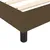 Produktbild 7 för Ramsäng med madrass mörkbrun 140x190 cm tyg