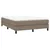 Produktbild 3 för Ramsäng med madrass taupe 140x190 cm tyg