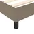 Produktbild 7 för Ramsäng med madrass taupe 180x200 cm tyg