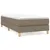 Produktbild 2 för Ramsäng med madrass taupe 100x200 cm tyg
