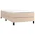 Produktbild 3 för Ramsäng med bäddmadrass cappuccino 80x200 cm konstläder
