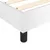 Produktbild 7 för Ramsäng med madrass vit 120x200 cm konstläder