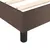 Produktbild 7 för Ramsäng med madrass brun 120x200 cm konstläder