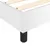 Produktbild 7 för Ramsäng med madrass vit 140x190 cm konstläder