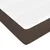 Produktbild 8 för Ramsäng med madrass brun 140x190 cm konstläder