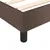 Produktbild 7 för Ramsäng med madrass brun 140x200 cm konstläder