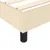 Produktbild 7 för Ramsäng med madrass gräddvit 90x190 cm tyg