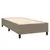 Produktbild 4 för Ramsäng med madrass taupe 90x200 cm tyg