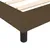 Produktbild 7 för Ramsäng med madrass mörkbrun 100x200 cm tyg