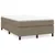 Produktbild 2 för Ramsäng med madrass taupe 120x200 cm tyg