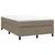 Produktbild 3 för Ramsäng med madrass taupe 120x200 cm tyg
